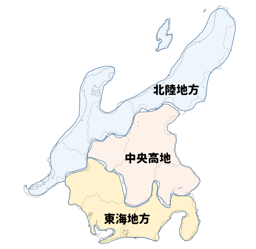 70以上 中部 地方 東海地方 地図 シモネタ